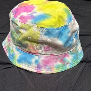 New Era Tie-Dye Bucket Hat - Yellow, Pink, Blue